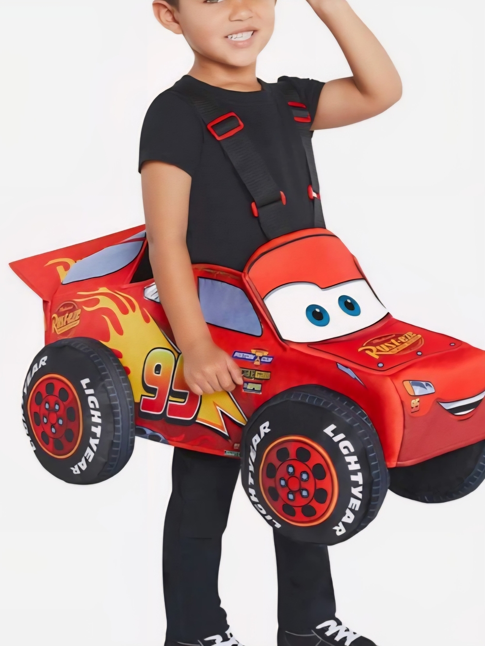 Cars Lightning McQueen Kids Spirit Halloween Costume Car Red 3D Toddler Disney